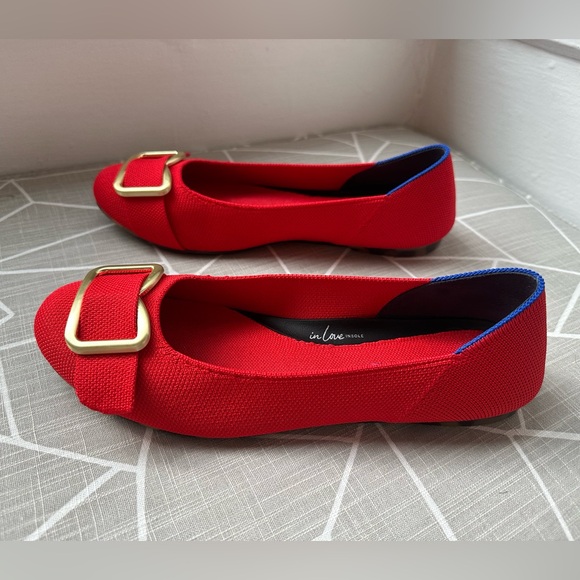 Rothy’s The Emblem Ballet Flat in Cardinal Red - Picture 7 of 7